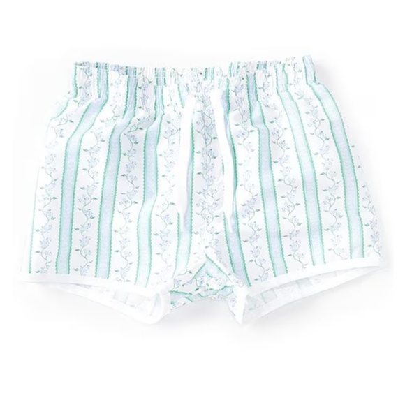 Edgehill Collection X Pearly Gates Little Boys Floral Stripe Swim Board Shorts - Picture 1 of 5
